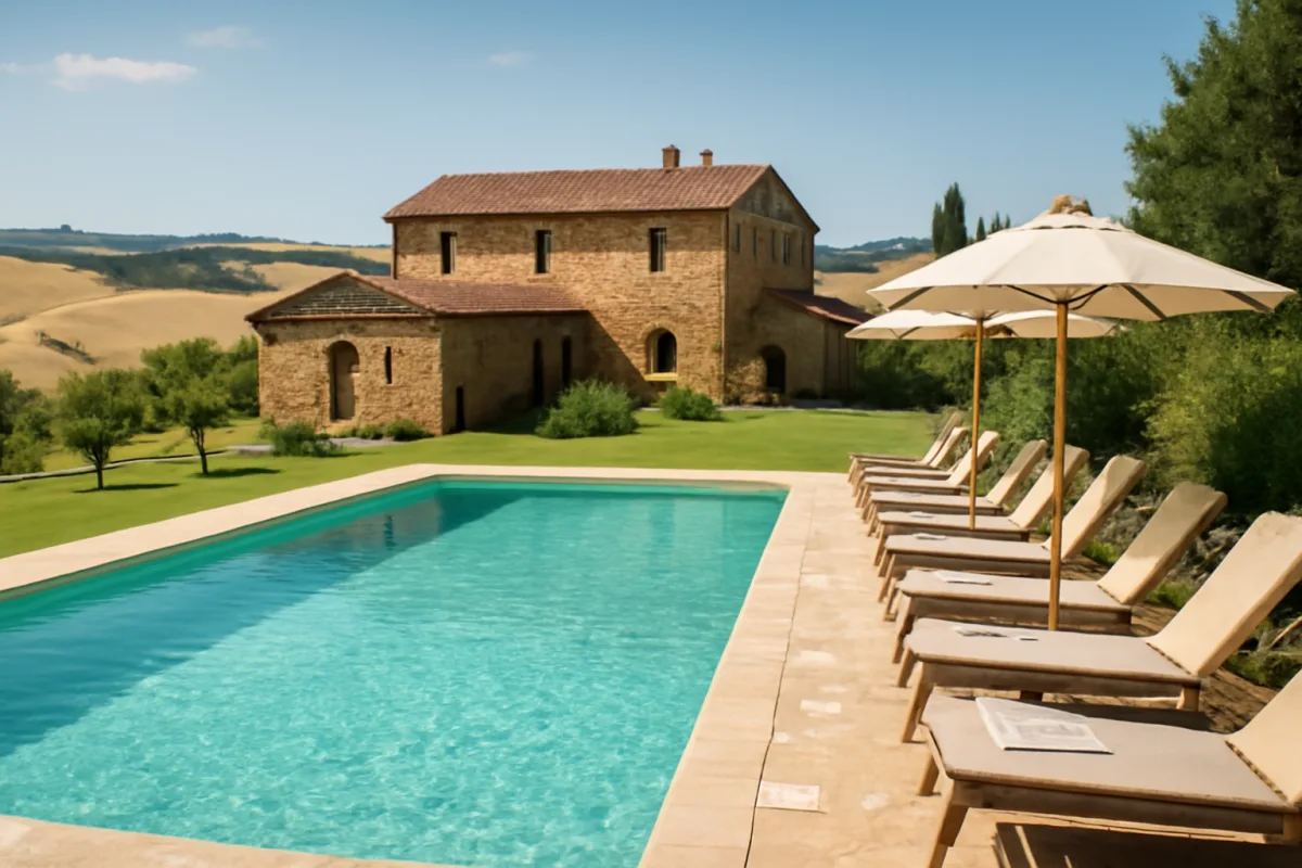 Piscina in agriturismo nelle Crete Senesi: il fattore che può trasformare il tuo soggiorno in estate