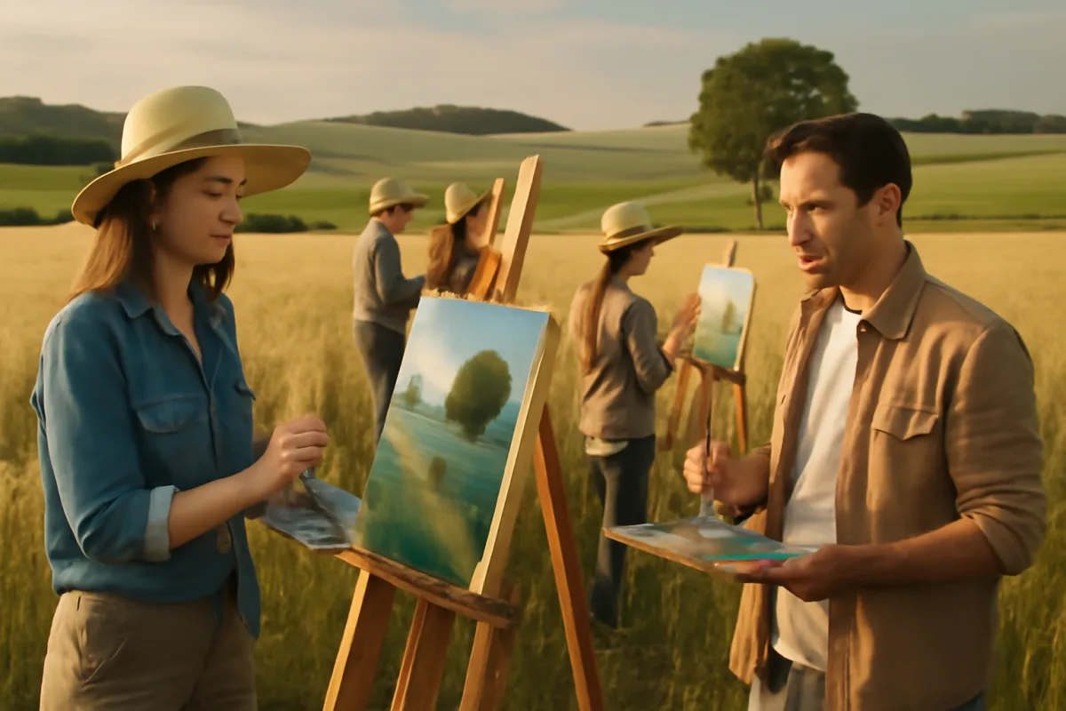 Eventi di pittura en plein air tra i campi: il segreto per esplorare la natura con occhi diversi