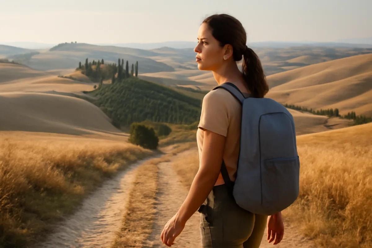 Passeggiate consapevoli nelle Crete Senesi: la tecnica che aumenta il benessere durante l'esplorazione